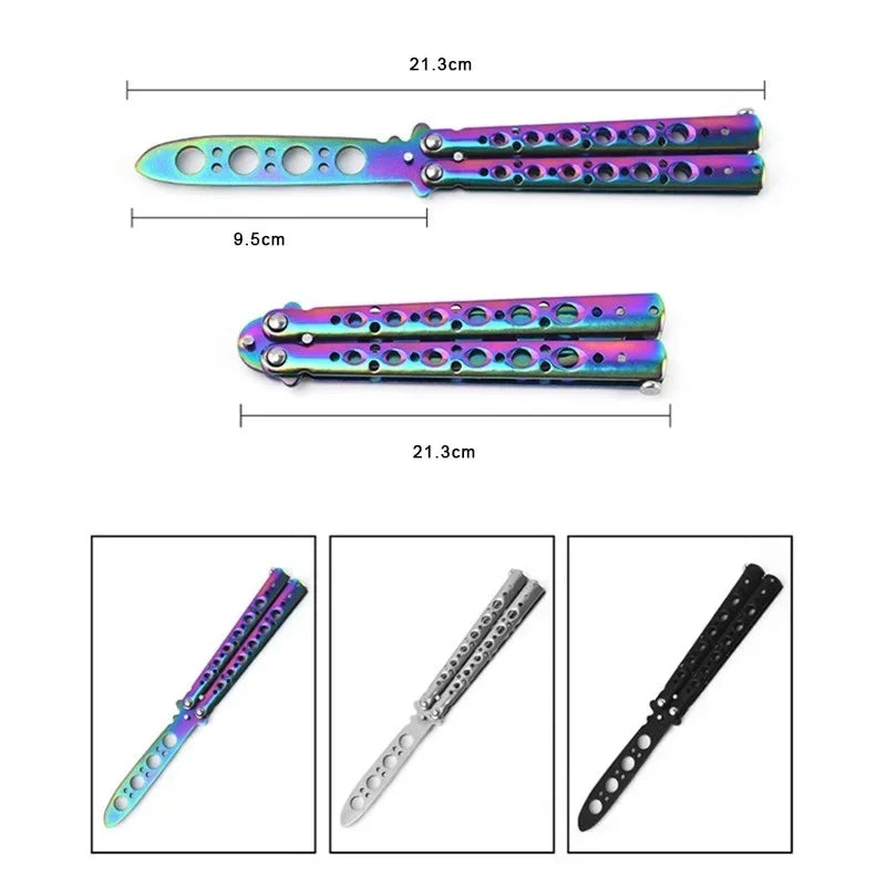 Butterfly Knife Foldable Trainer                            100% Legal Dull Safety Blade